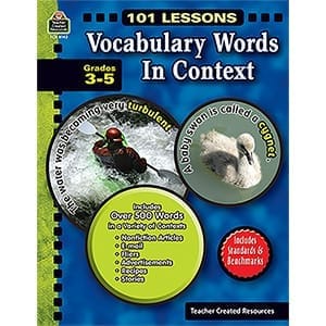 101 Lessons: Vocabulary Words in Context Grades 3-5
