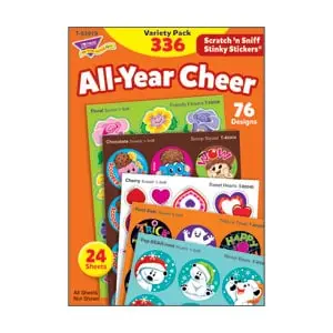 All-Year Cheer Scratch 'n Sniff Stinky Stickers® Variety Pack