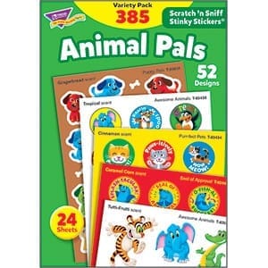 Animal Pals Scratch 'n Sniff Stinky Stickers® Variety Pack (385 stickers)