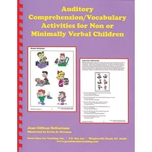 Auditory Comprehension/Vocabulary Activities for Non or Minimally Verbal Children