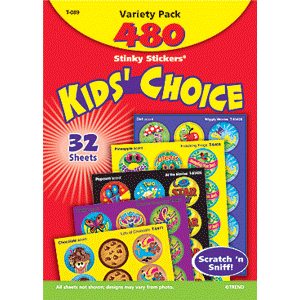 Kids Choice - Stinky Stickers (480 stickers, 48 designs)