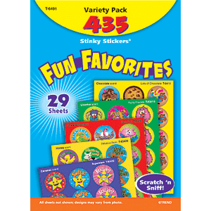 Fun Favorites - Stinky Stickers (435 stickers, 24 designs)