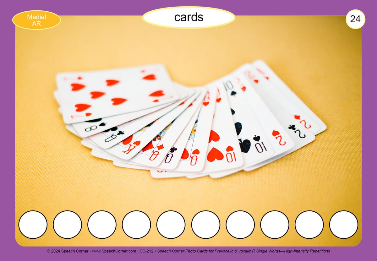 Speech Corner Photo Card Bundle Single Words— High-Intensity Repetitions Set #1 - Image 18