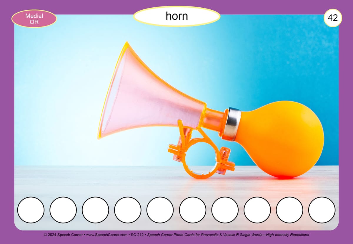 Speech Corner Photo Card Bundle Single Words— High-Intensity Repetitions Set #1 - Image 19