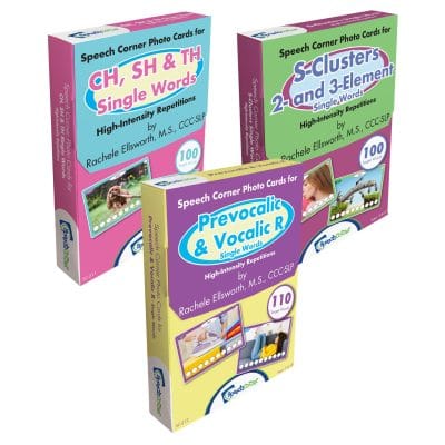 Speech Corner Photo Card Bundle Single Words— High-Intensity Repetitions Set #1
