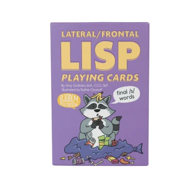 Bjorem Lateral/Frontal Lisp Playing Cards - Final /s/ Words