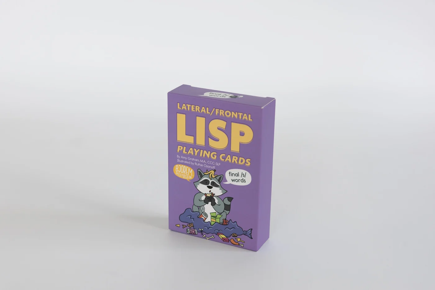 Bjorem Lateral/Frontal Lisp Playing Cards - Final /s/ Words - Image 3