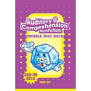 Auditory Comprehension Non-Fiction Double Dice Add-On Deck-0