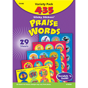 Praise Words - Stinky Stickers (648 stickers, 56 designs)-0